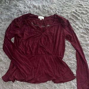 Jun & Ivy long sleeve top